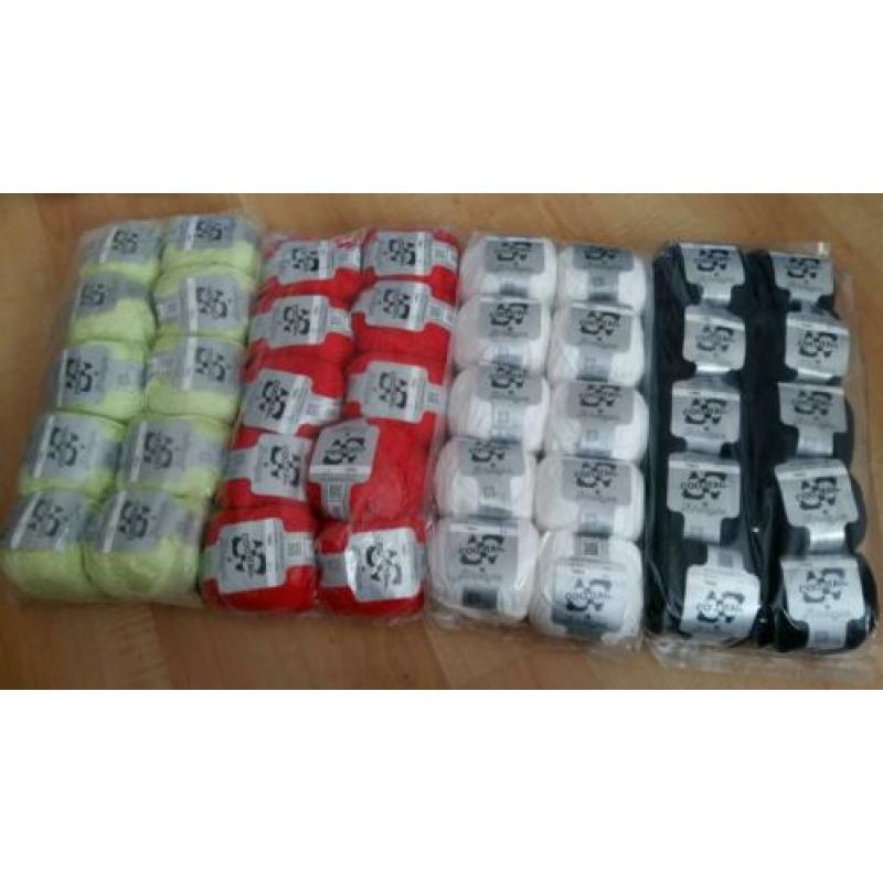 Pak cocktail (16 kleuren )nieuw. 1 pak is 10 bollen.