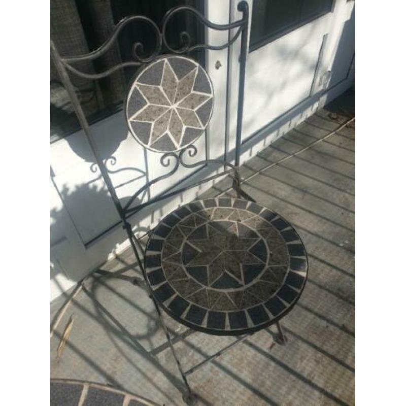 Balkon/tuin- setje mozaik