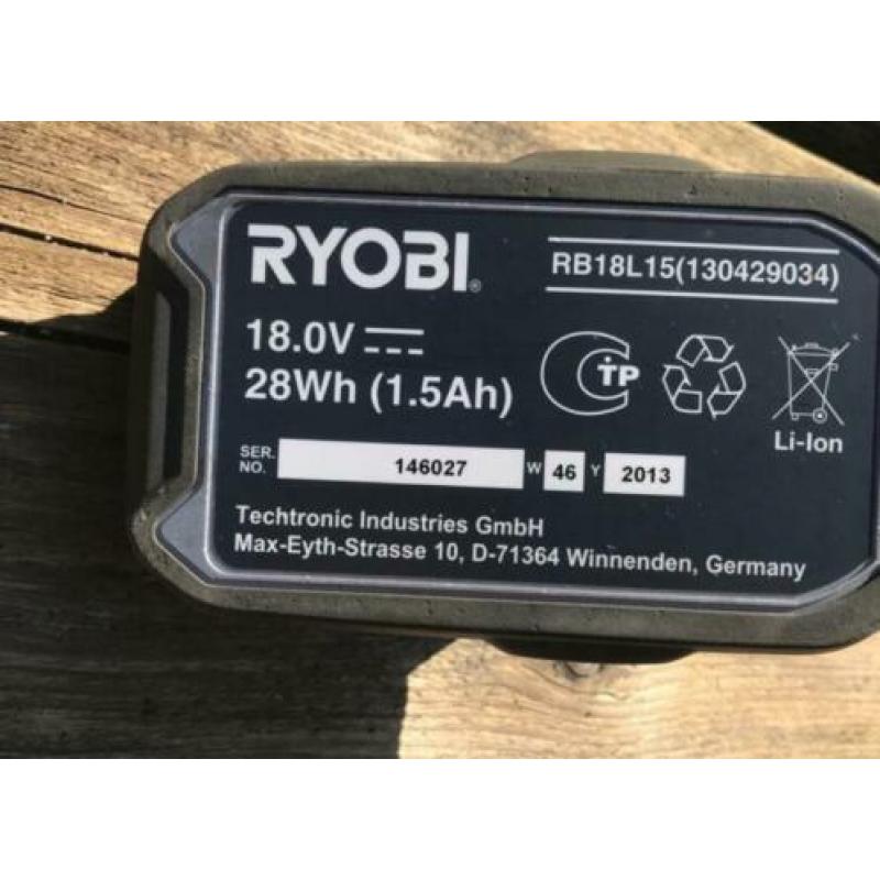 Gereedschap Ryobi One slagmoersleutel BIW 180 compleet
