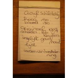origineel groot Olieverf schilderij