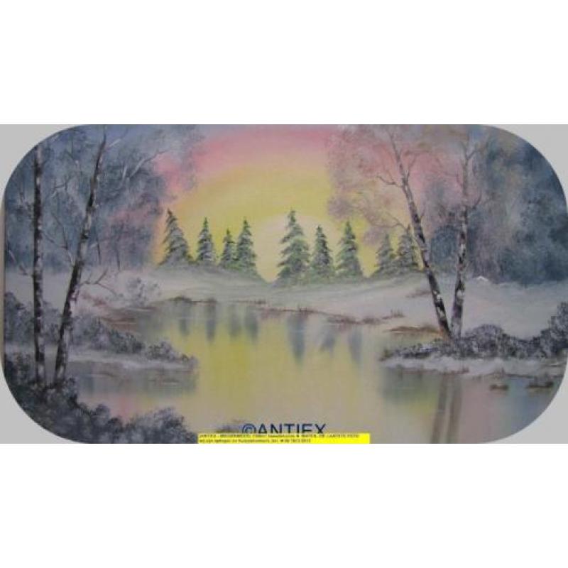 9690 - schilderij - winterlandschap - William James - € 35