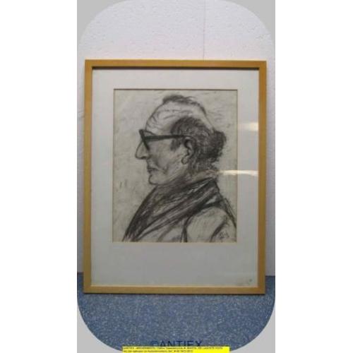 9737 - houtskool tekening gesigneerd Cees 1978 - € 15