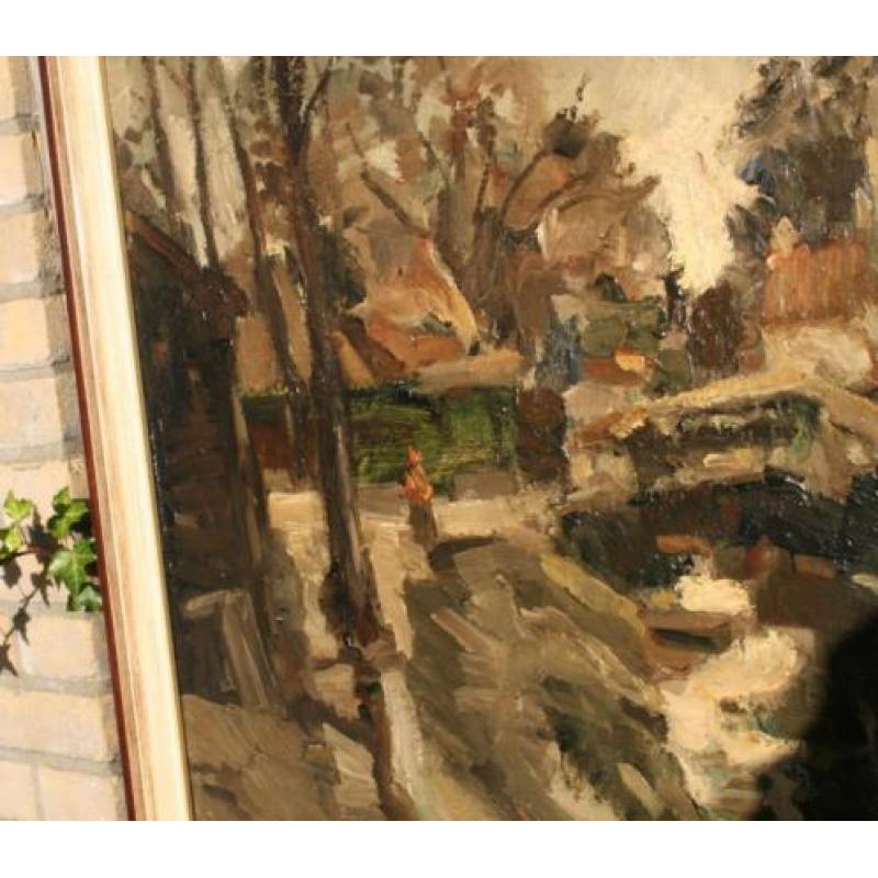 Groot OUD Olieverf schilderij HARRY BALM Geb 1940 Haarlem