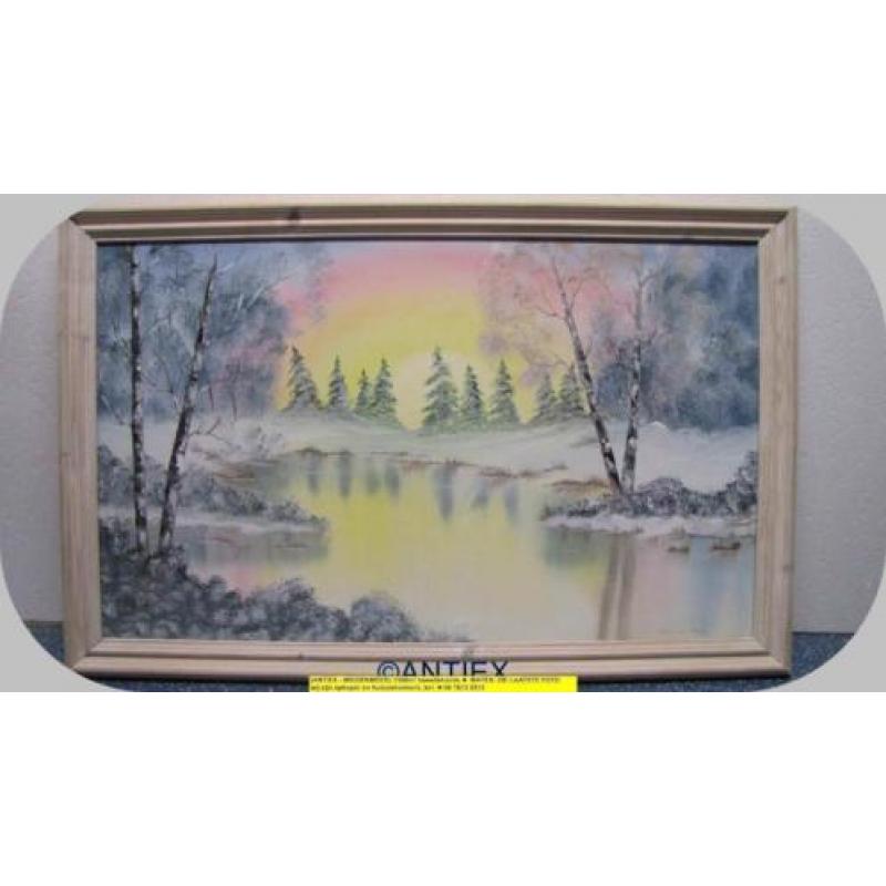 9690 - schilderij - winterlandschap - William James - € 35