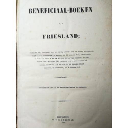 Friesland Beneficiaal-boeken 1850