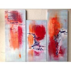 Drieluik ' Abstracte droom'