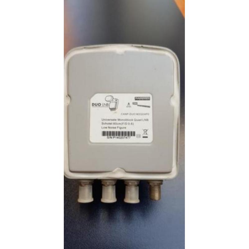Lnb quad astra 19.2 en 23.5 met bevesting hals