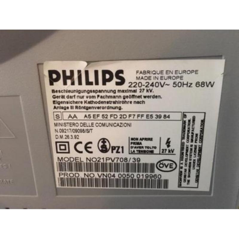 Philips TV met ingebouwde video recorder