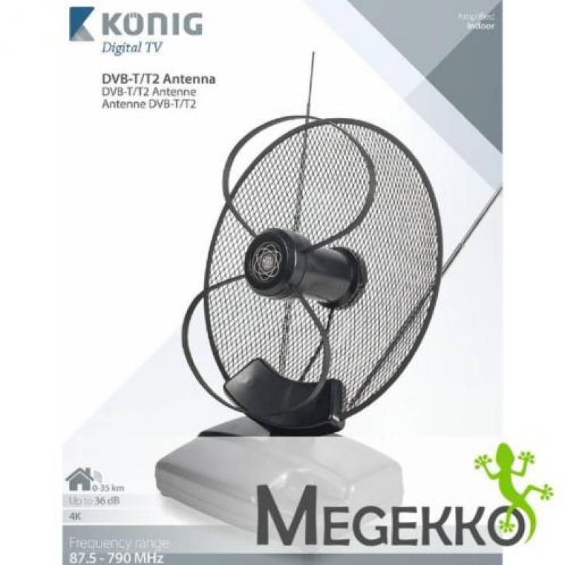 DVB-T/T2 Binnen Antenne 36 dB VHF / UHF