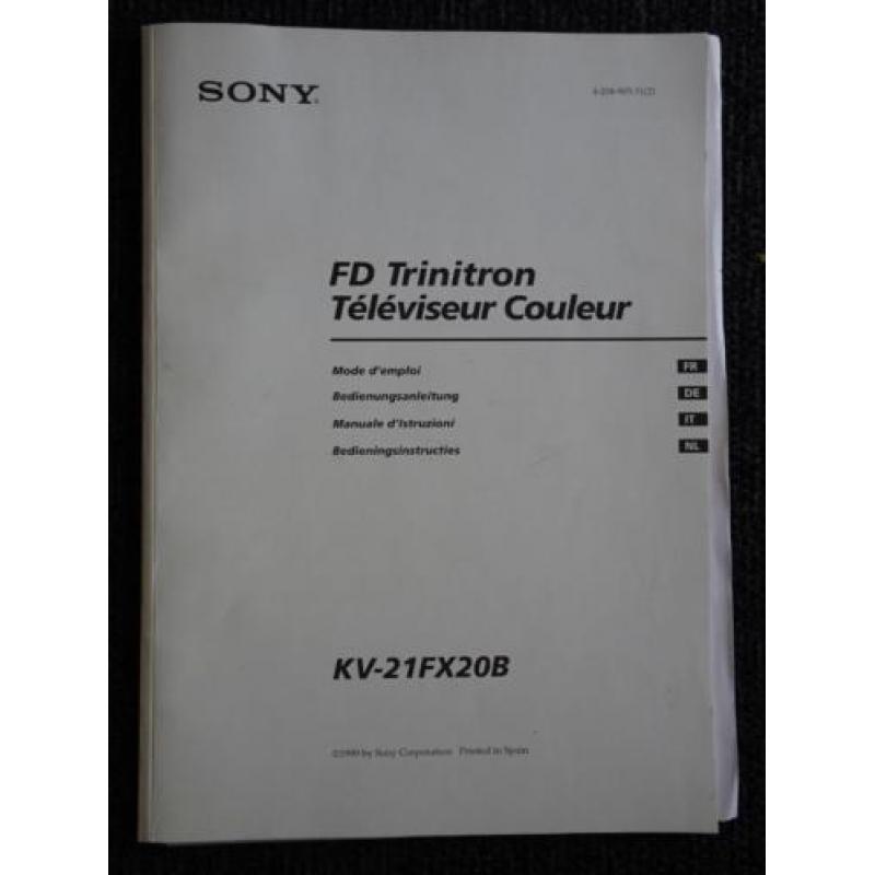 Sony FD Trinitron retro beeldbuis kleurentelevisie TV