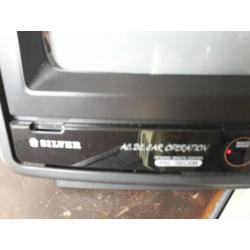 Te koop. Silver portable kleuren TV