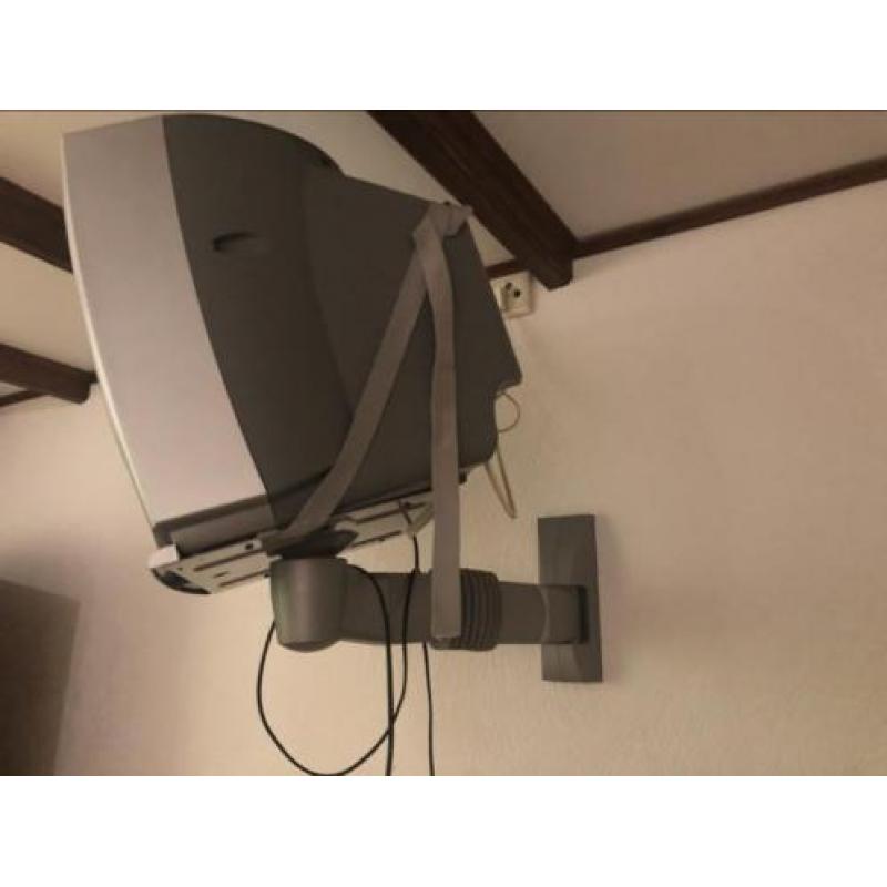 Nette philips tv 44cm met muurbeugel