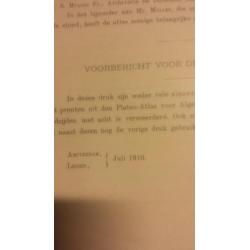 Oude platen atlas vaderland en algemene geschiedenis1910