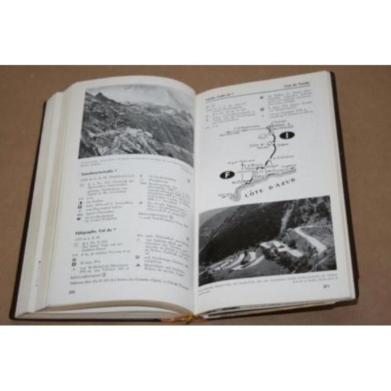 Fraai oud boek over wegen in de Alpen - 1959 !!
