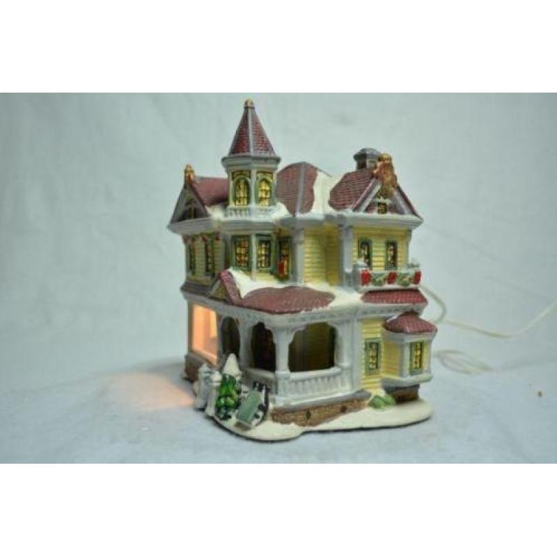 Kerstdorp Huisje met Gezellige Huiskamer