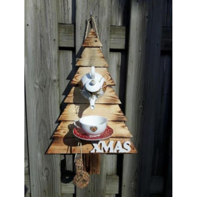 Kerst/vogelvoeder theepot
