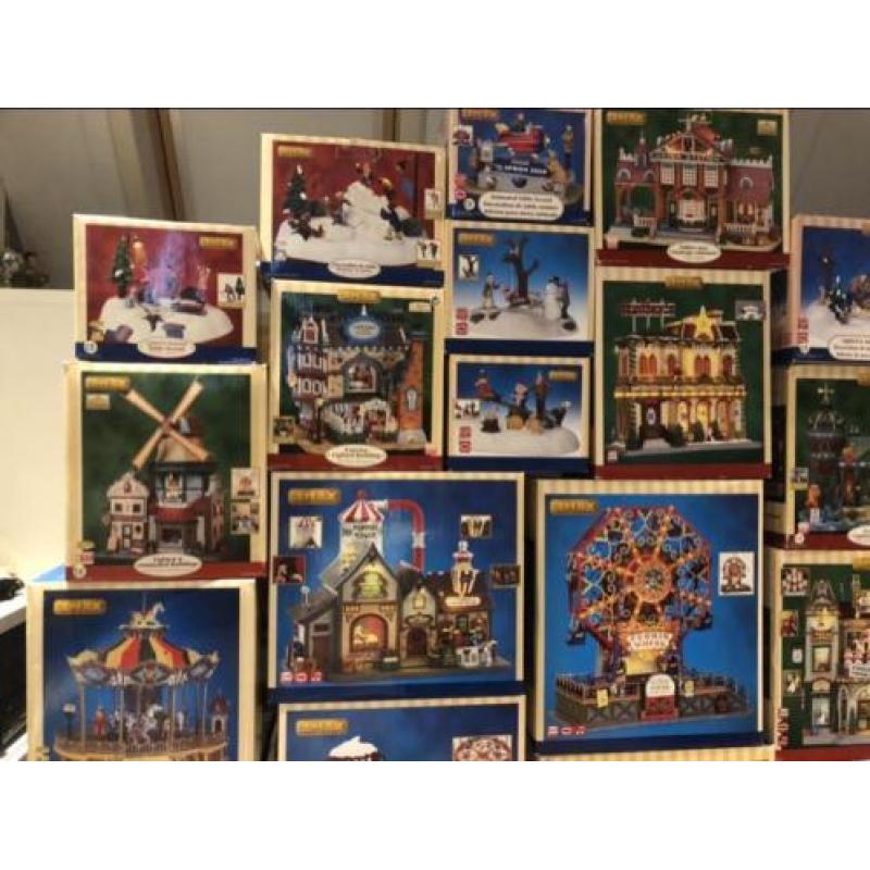 Diverse Lemax artikelen kerstdorp