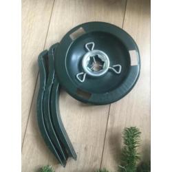 Kerstboom 2m hoog met standaard zie foto decoratie
