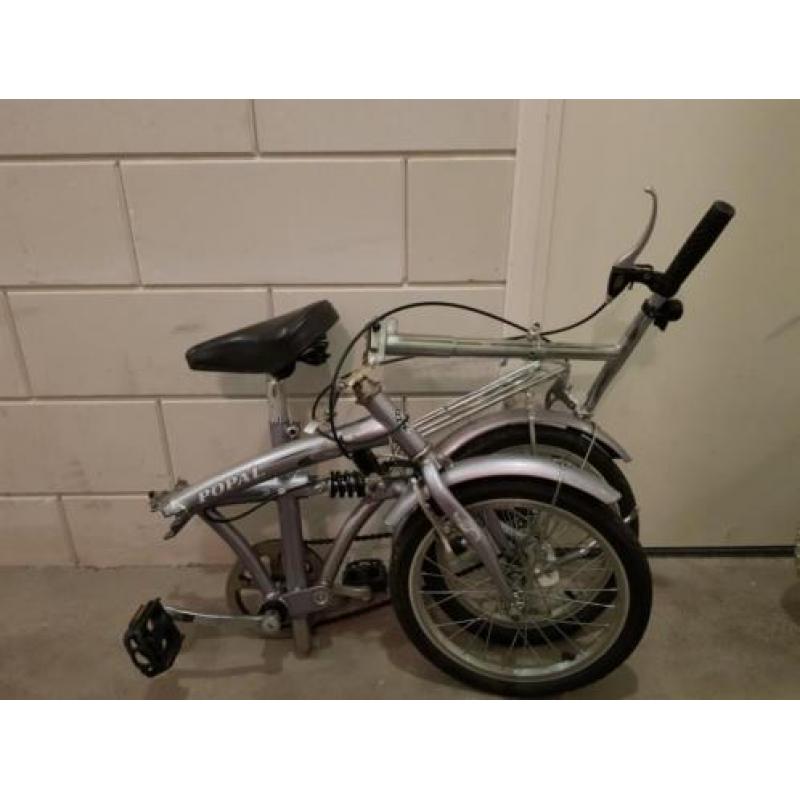 Vouwfiets (POPAL) zwart 16 inch