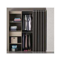 Modulaire kledingkast/dressing KYLIAN - L114/168 cm - Chocol