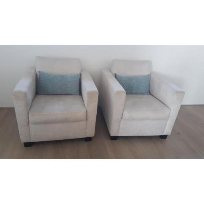 2 Fauteuils Youth (DMF Interiors) Kleur Wit