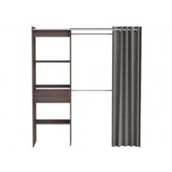 Modulaire kledingkast/dressing KYLIAN - L114/168 cm - Chocol