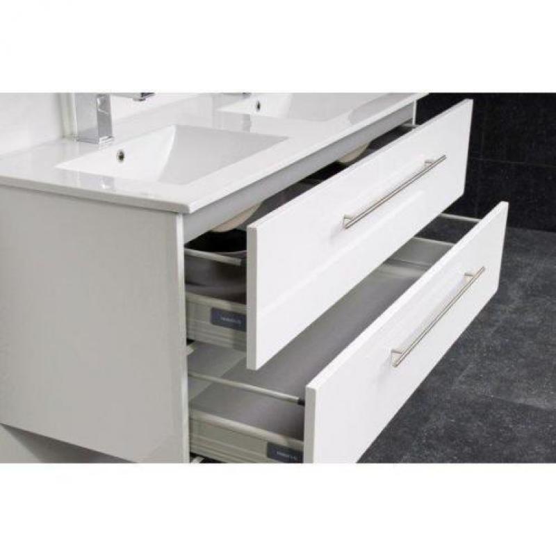 Saniclass Exclusive Line Kera 100 badmeubel Wit met spiegel