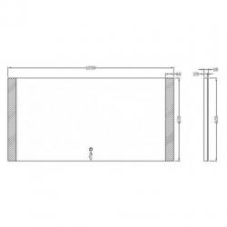 Spiegel Sunny Dimbare Led 60X120 Cm