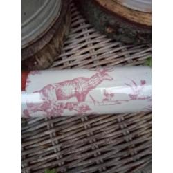 1 Rol behang ,,Rasch" Exclusief wijnrood Wildlife