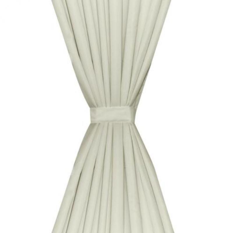 vidaXL Gordijnen verduisterend dubbellaags 140x175 cm crème