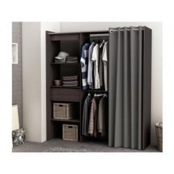 Modulaire kledingkast/dressing KYLIAN - L114/168 cm - Chocol
