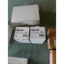 complete set badkamer accessoires, chroom, toilet spullen