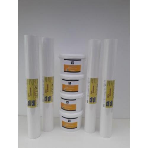 200m2 renovlies behang(glasvezelbehang)160gr + 4 emmers lijm