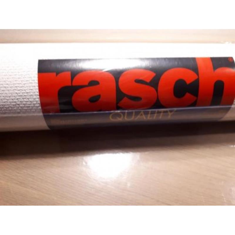 2 rollen wit behang Rasch 0,53x10,05m