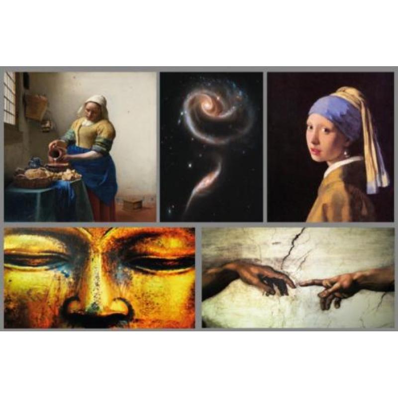 Schilderij behang - Fotobehang - Vliesbehang van Vermeer enz