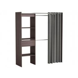 Modulaire kledingkast/dressing KYLIAN - L114/168 cm - Chocol