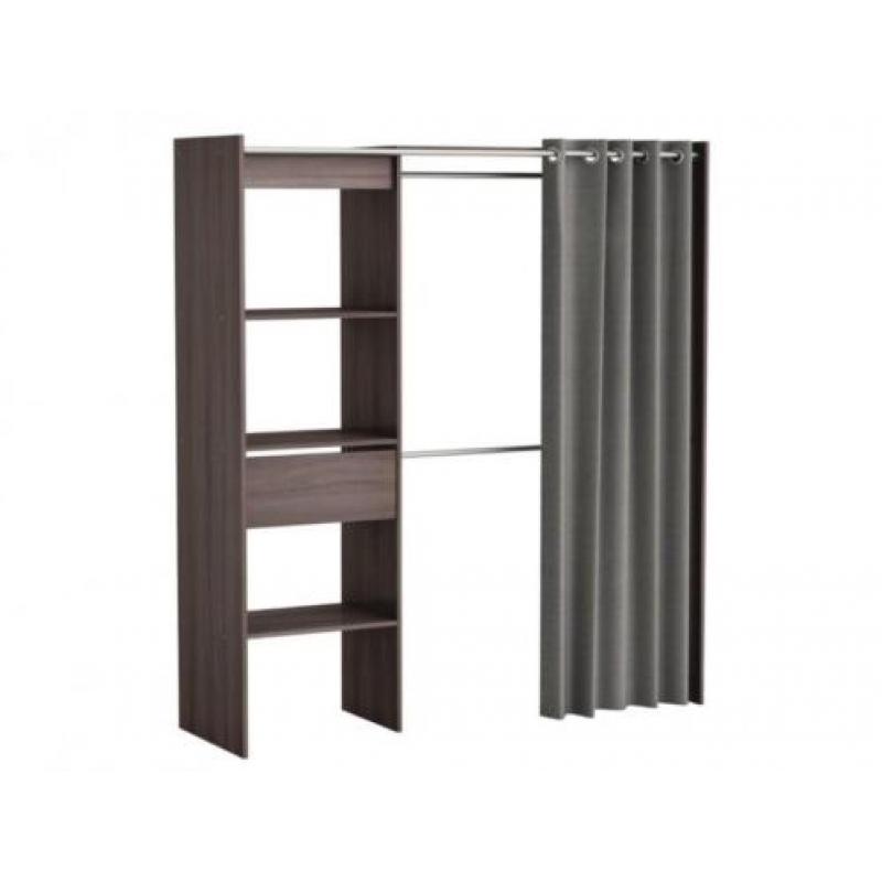 Modulaire kledingkast/dressing KYLIAN - L114/168 cm - Chocol