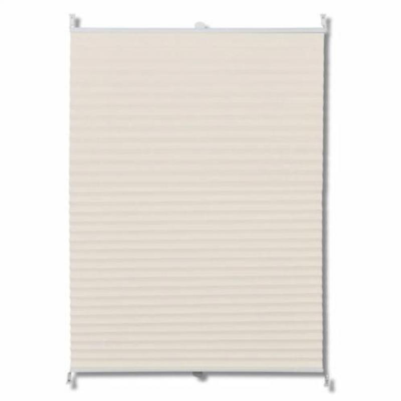 vidaXL Plissé rolgordijn 70x200cm creme