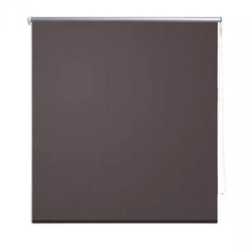 vidaXL Rolgordijn verduisterend 80 x 230 cm koffiebruin