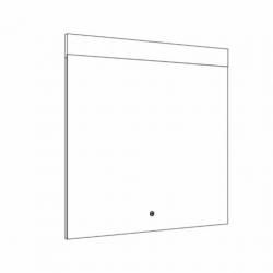 Spiegel Allibert Rei LED Verlichting Bovenzijde 80x70cm A...