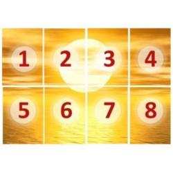 aanbieding Fotobehang 400x280cm golden sun voor €53
