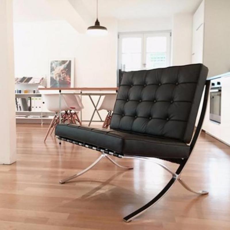 Barcelona Chair zwart - Mies van der Rohe v.a €279,95!