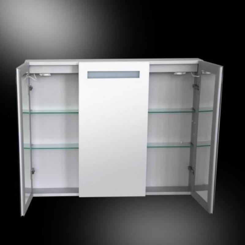 Spiegelkast Aluma Incl. Led Verlichting 120X80Cm