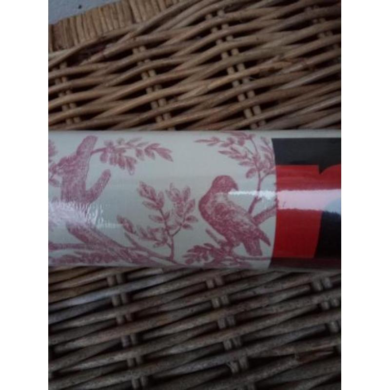 1 Rol behang ,,Rasch" Exclusief wijnrood Wildlife