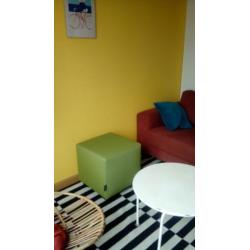 Groene Davant hocker 'Bobbie' (eventueel 2)