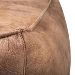Leren poef Surprise XL donkerbruin leer, diverse kleuren, ha