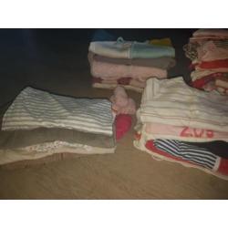 Groot pakket baby meisjes kleding, 50 t/m 68.. 115 stuks