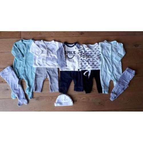 Kledingpakket jongen newborn maat 50