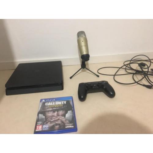 Ps4 + Microfoon + Cod Ww II