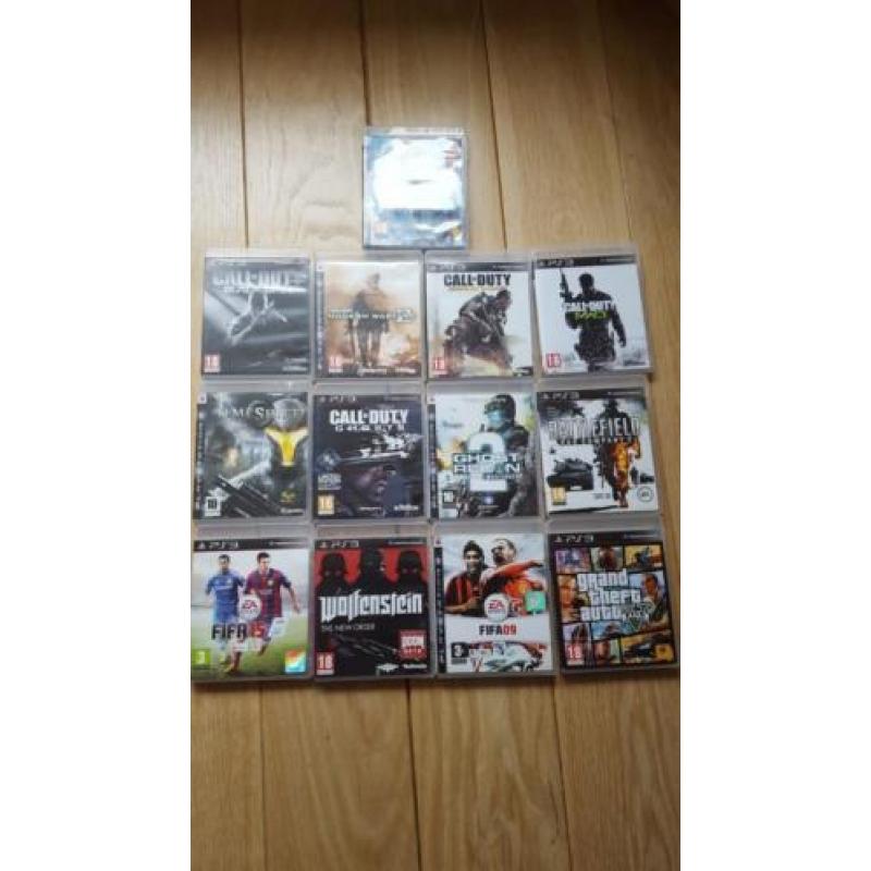 playsyation 3 met 2 controllers en 14 spellen